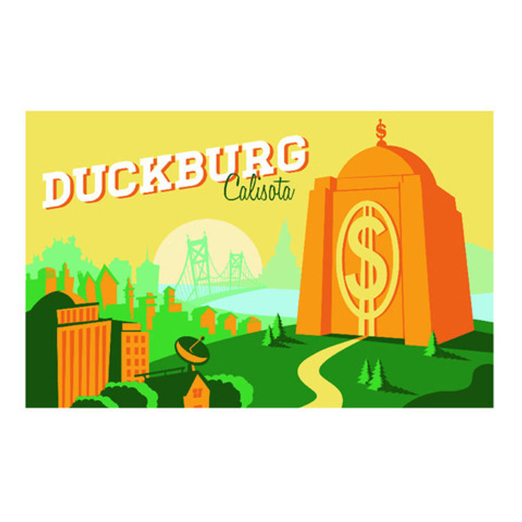 “Duckburg, Calisota” Print by Blain Hefner
