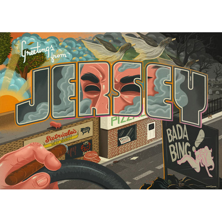 “Greetings From Jersey” Print by Dave Quiggle