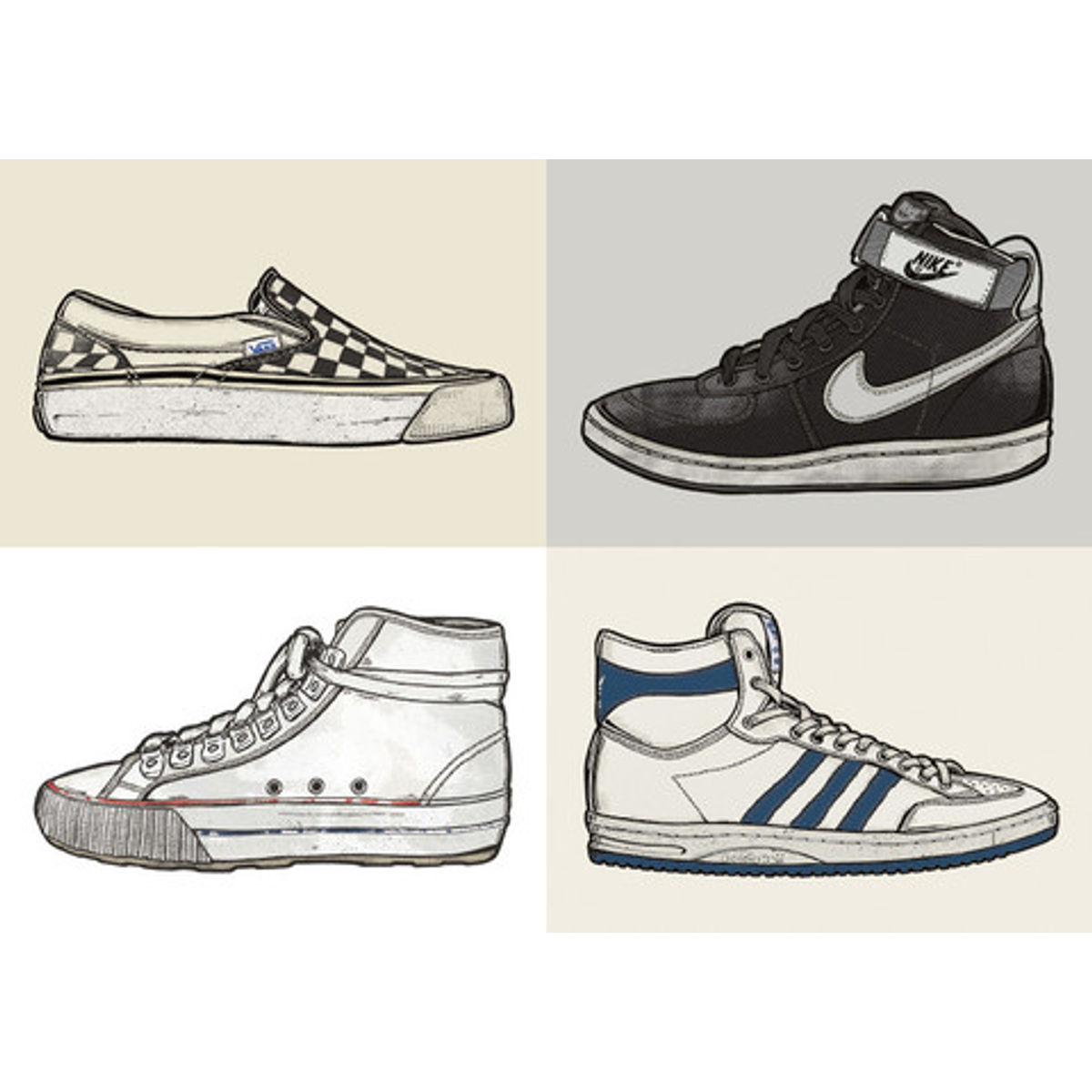 “Kicks From The Flicks” Print Set
