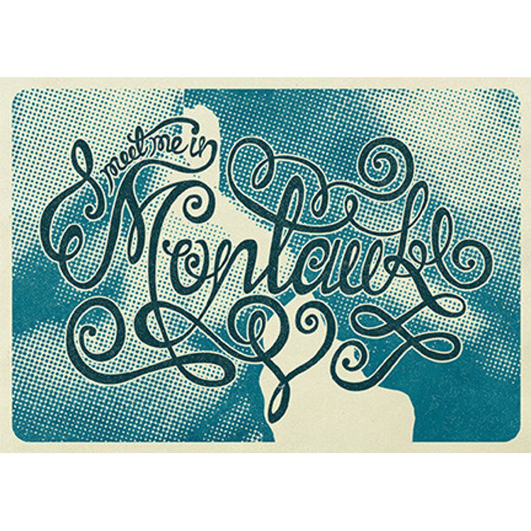 "Meet Me In Montauk (Blue)" Print by Meagan Hyland