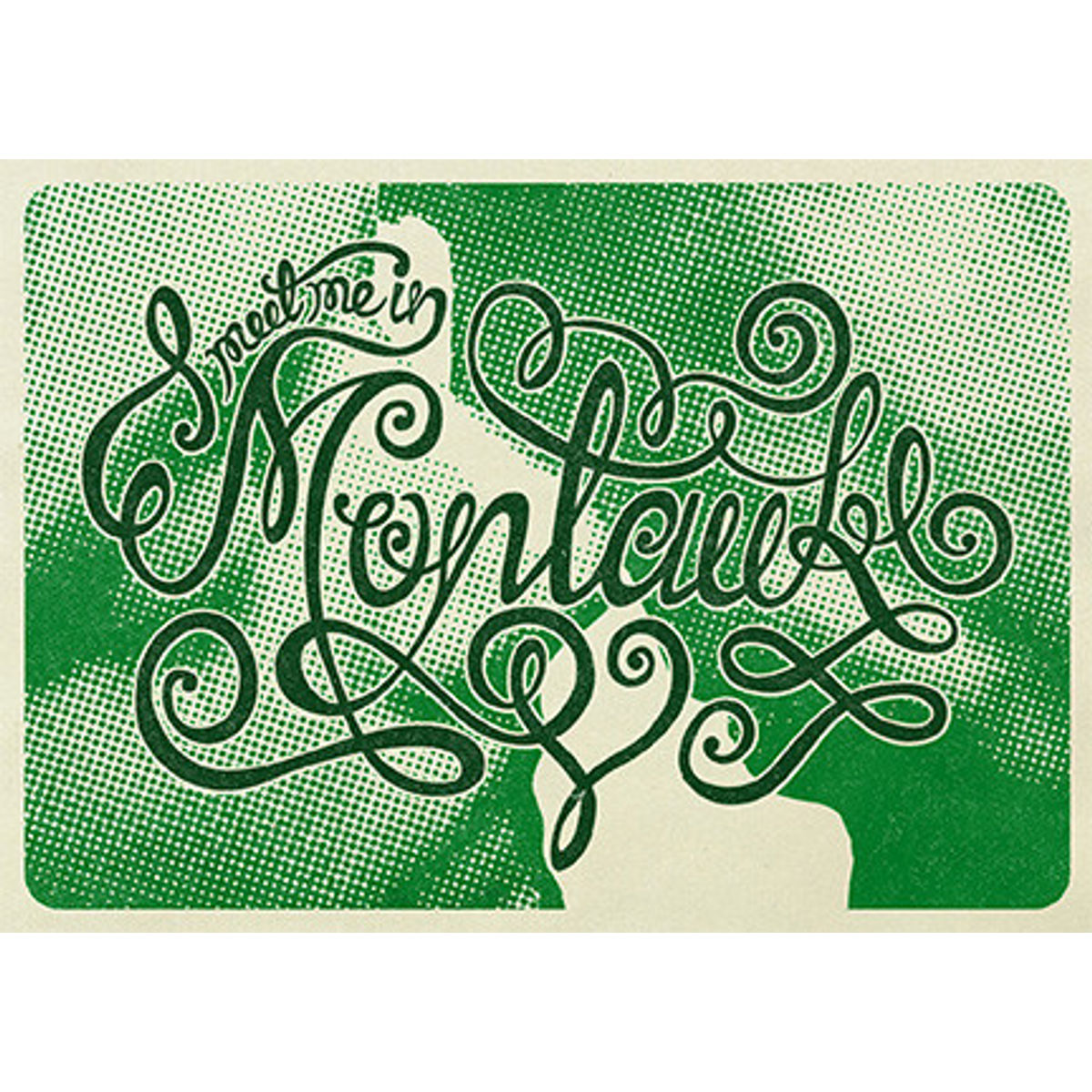 "Meet Me in Montauk (Green)" Print