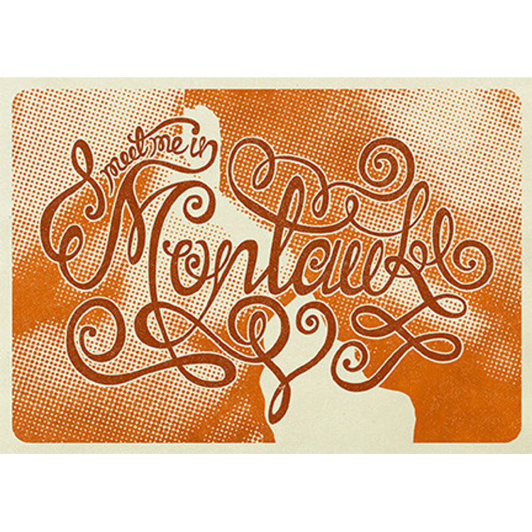"Meet Me in Montauk (Orange)" Print by Meagan Hyland