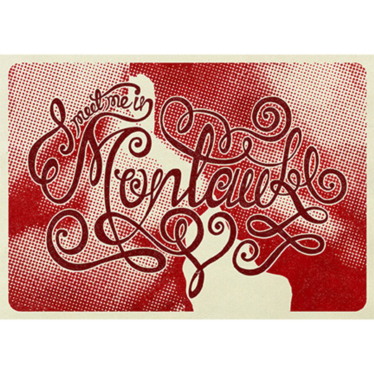 "Meet Me in Montauk (Red)" Print