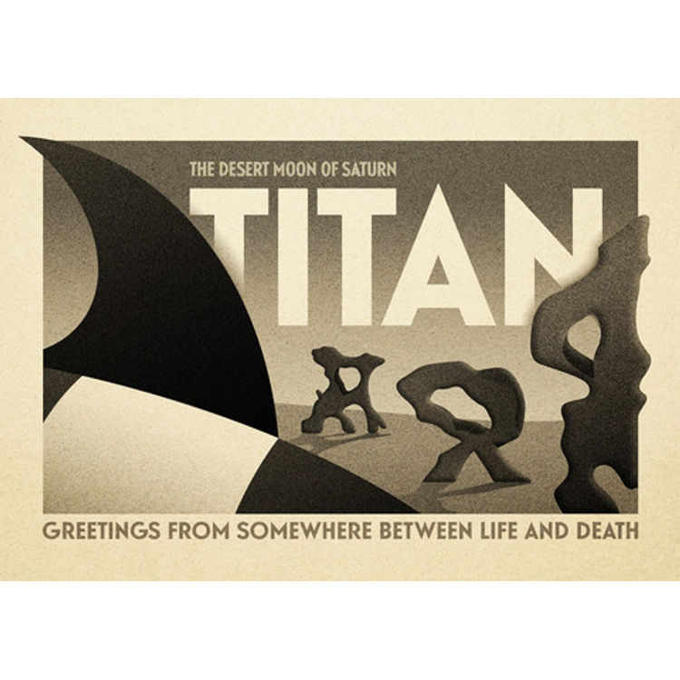 “Greetings From Titan” Print by Michael De Pippo