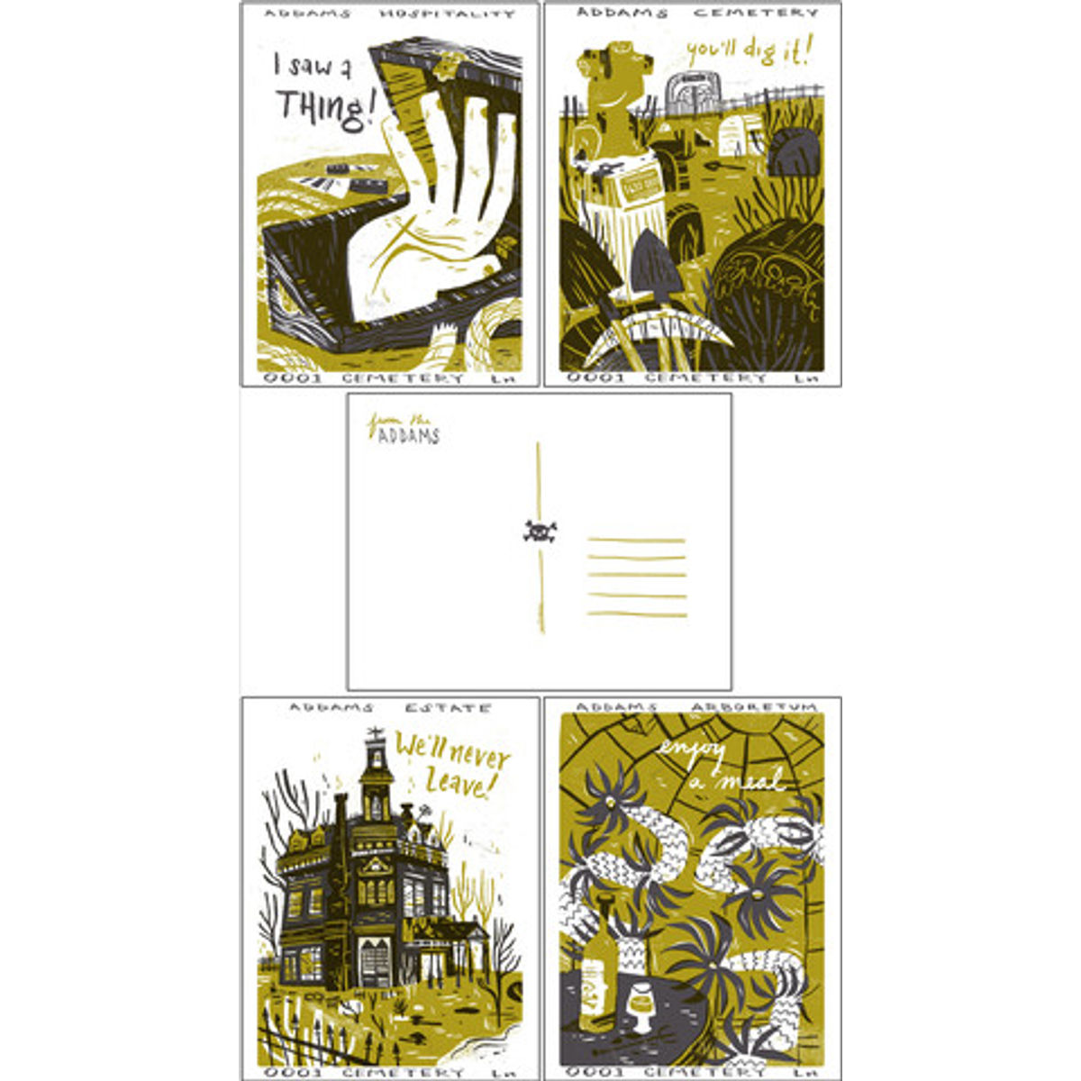 “Addams Attractions” Print Set