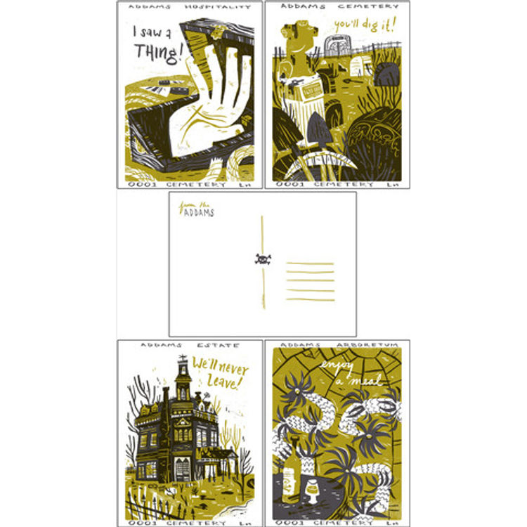 “Addams Attractions” Print Set by Pam Wishbow
