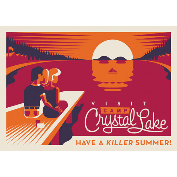 “Visit Camp Crystal Lake” Print by Ryan Brinkerhoff