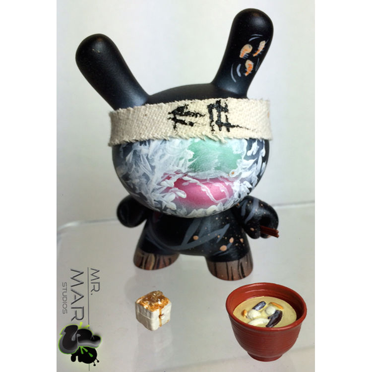3" SUSHI BENTO BOX DUNNY - Black Coated Chef by Mr. Mars (Marshall Ballantyne)