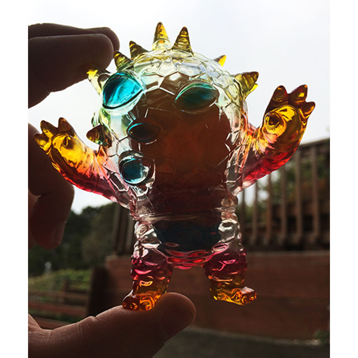 Custom clear mini Kaiju Eyezon