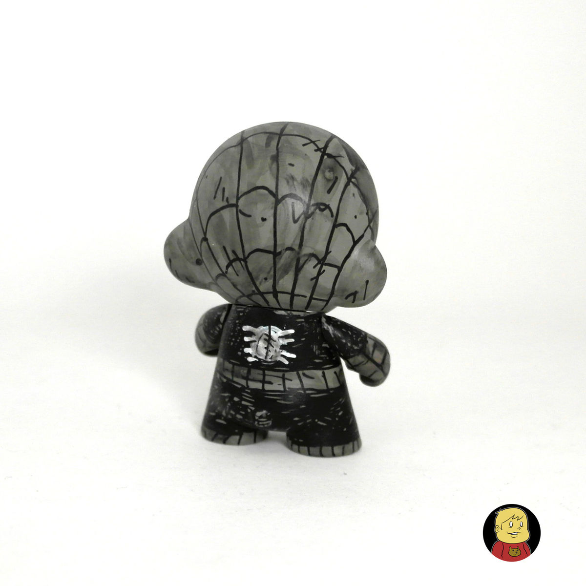 Black n White Spidey Mico Munny custom
