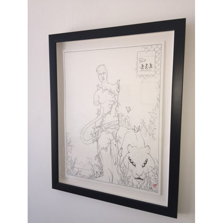 “A Tribe Called Quest - Low End Theory" Framed Drawing by Chris B. Murray