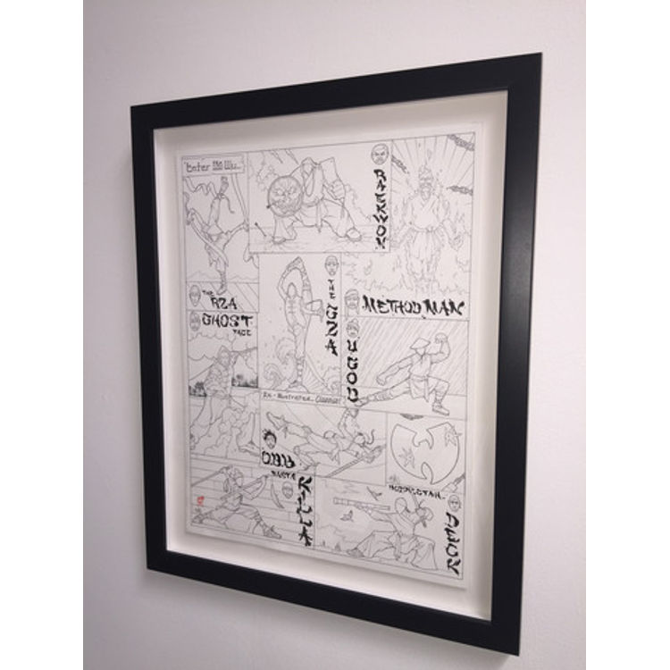 “Wu-Tang Clan - 36 Chambers" Framed Drawing by Chris B. Murray