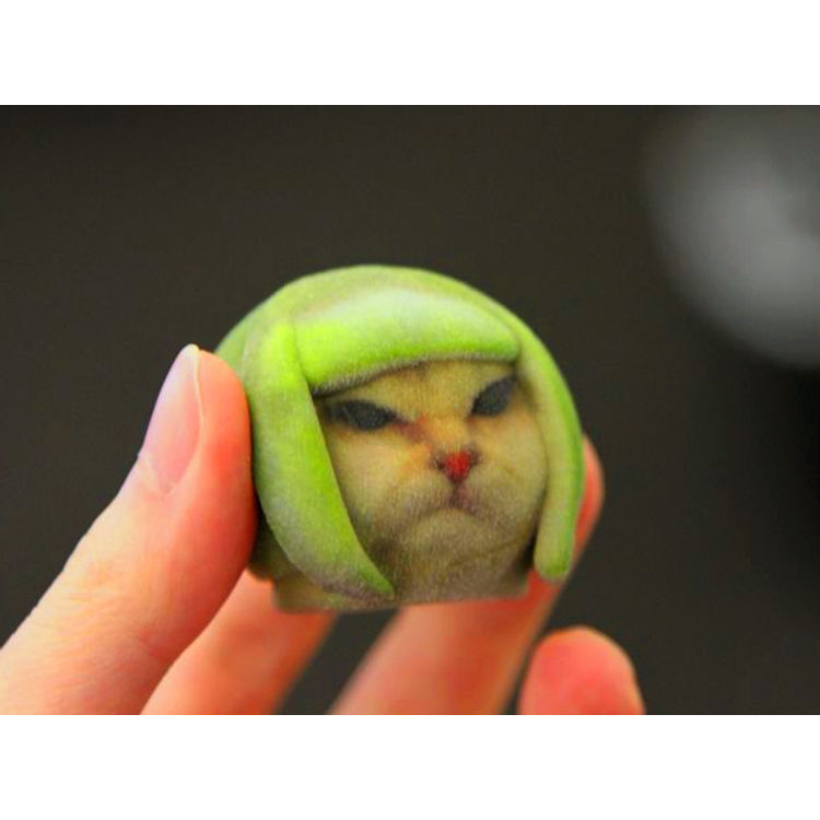 3d printed Lime Cat by Ercin Gunduz