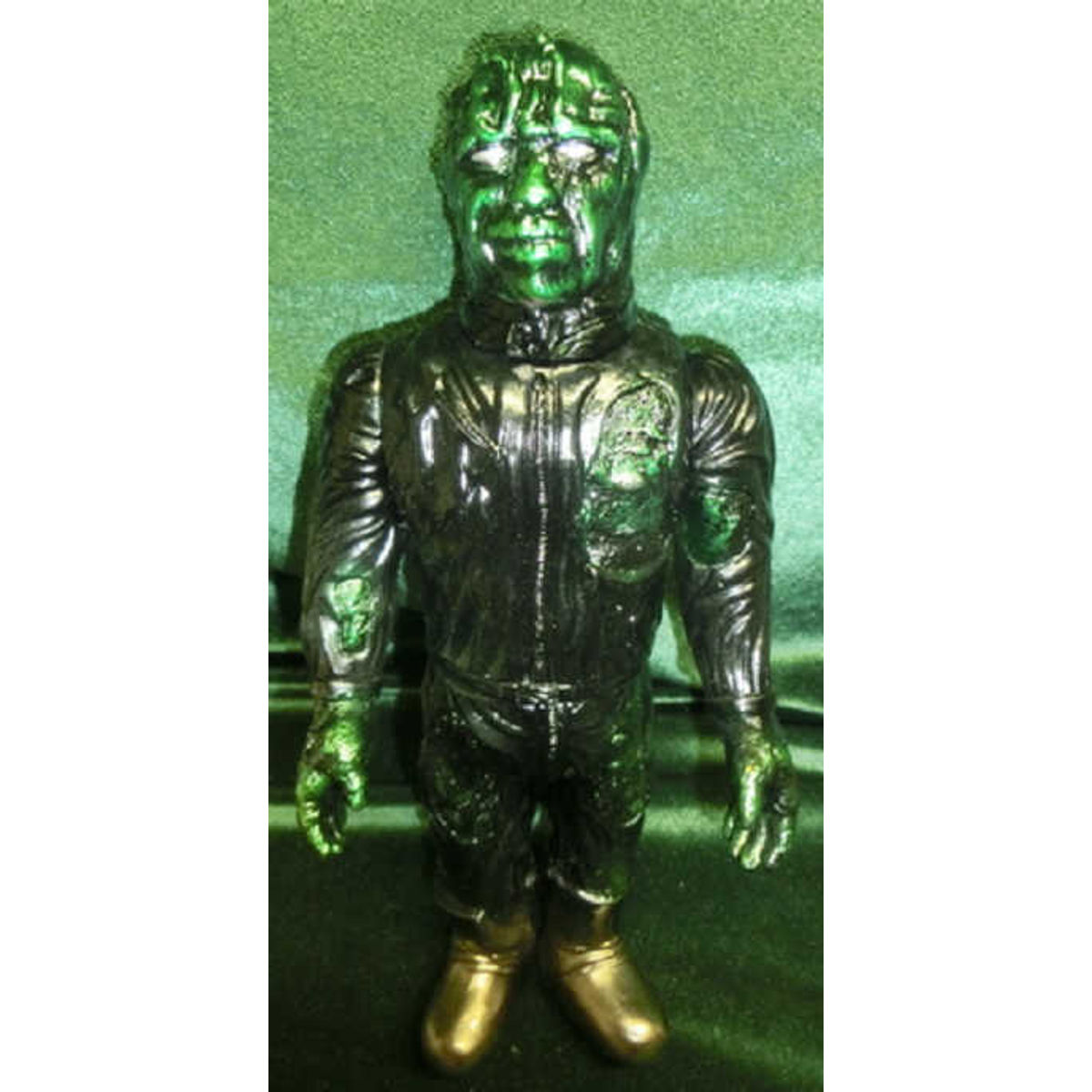 Monster eaves Silver Mask Standard size Yamashiro (black molding / Green)