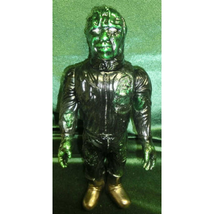 Monster eaves Silver Mask Standard size Yamashiro (black molding / Green) by Monster eaves