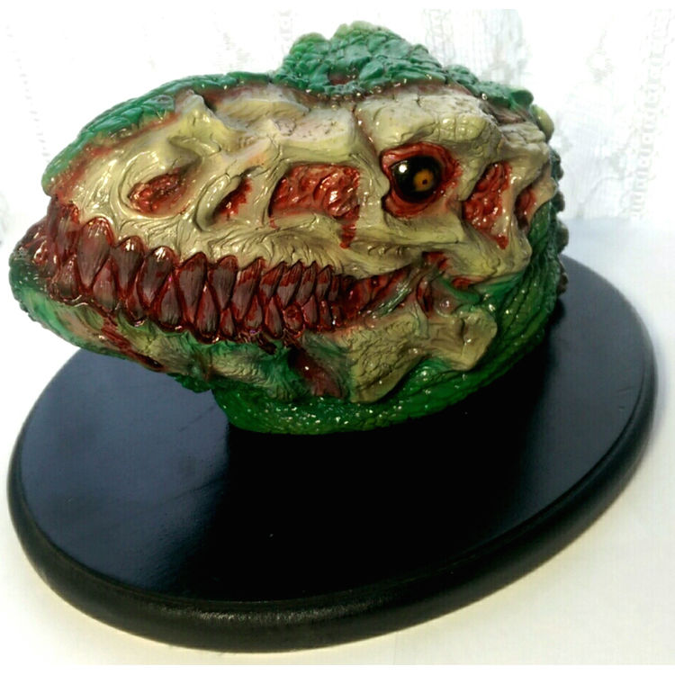 Custom Painted Rotten Rexx Head by DuBose Art