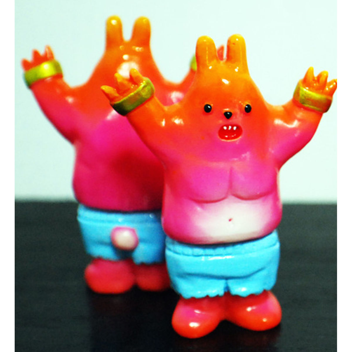 Bunny Bear Fighter - pink vinyl