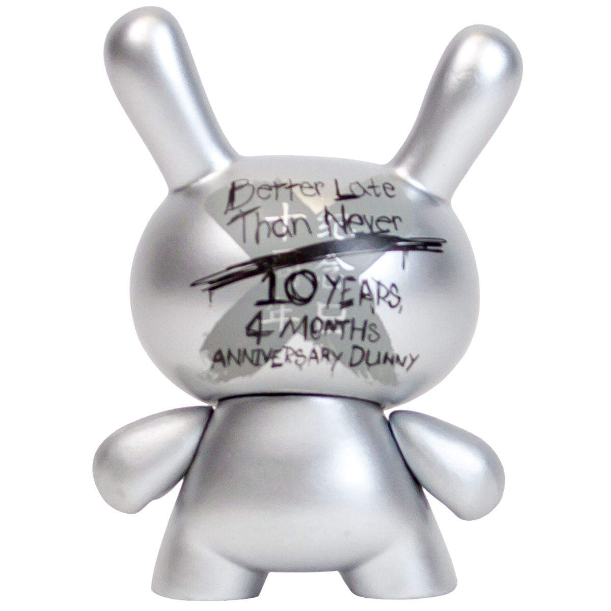 10th Anniversary Dunny - Silver (Better Late Than Never)
