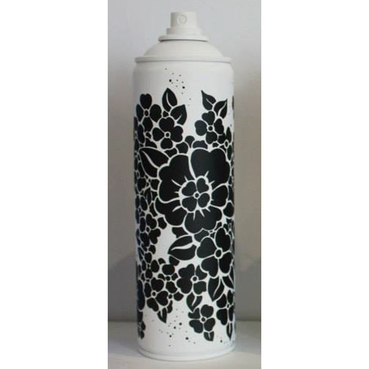 Flower Can - White by David Stevenson