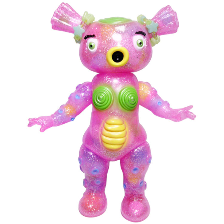 Pikopiko Monster Series  small evil beast Mucho Pink clear lame by Pico Pico