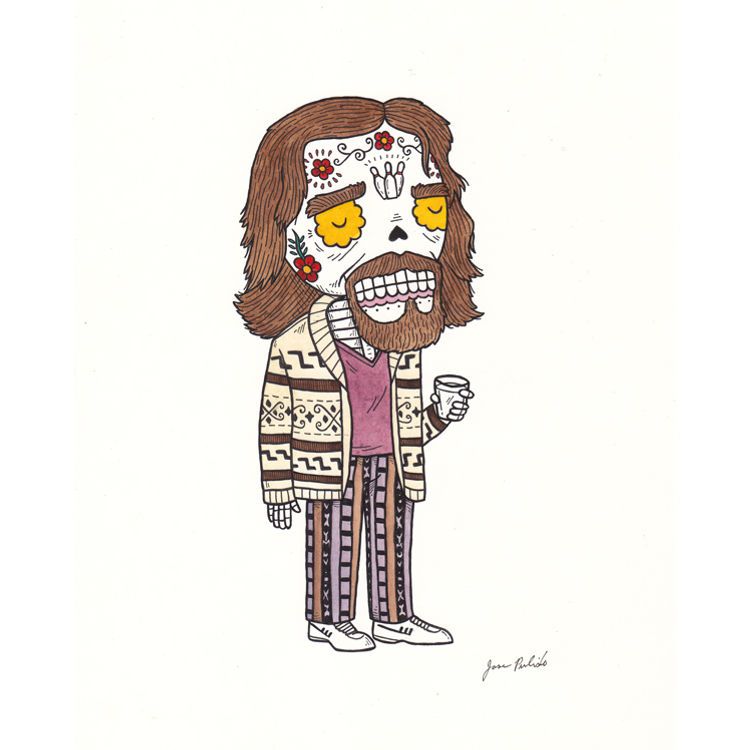Dude Lebowski Calavera by Jose Pulido