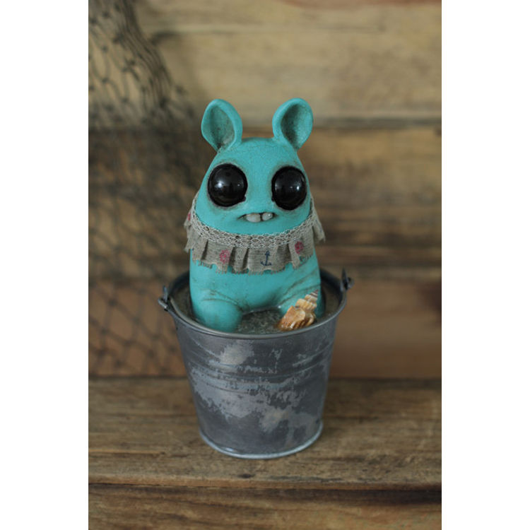Carribean Beach Party Poppyseed (aqua) by Amanda Louise Spayd
