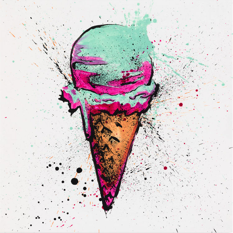 Ice Cream - Original Painting by Max Neutra