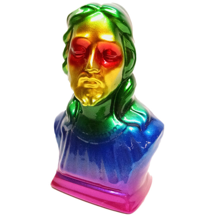 RAINBOW JESUS BUST by Topheroy (Chris Douglas)