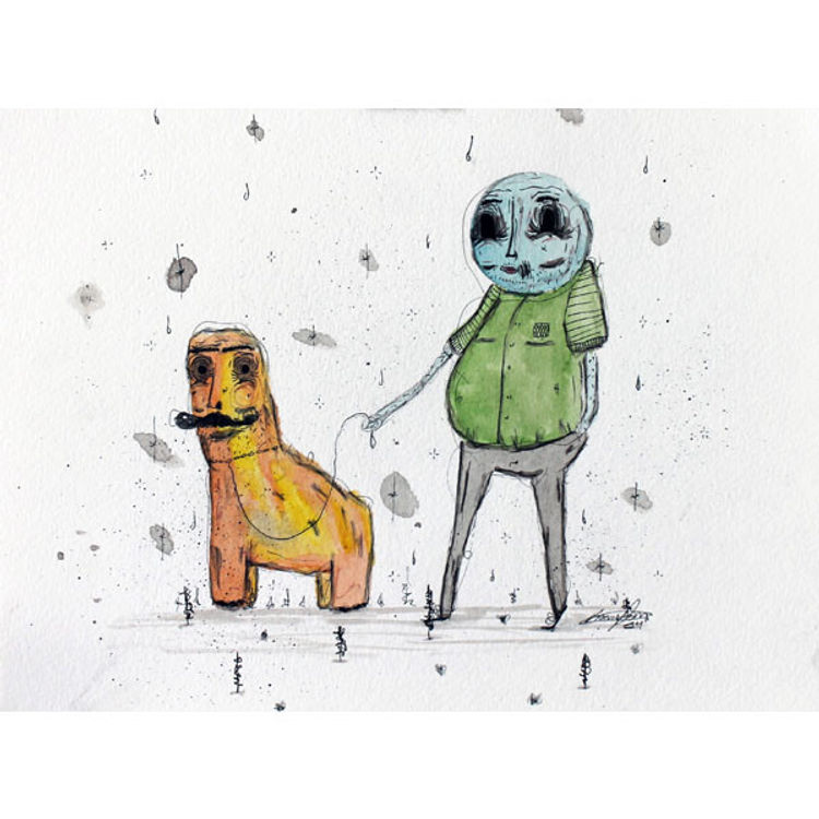 Walking the Mustache by Ramiro Davaro-Comas