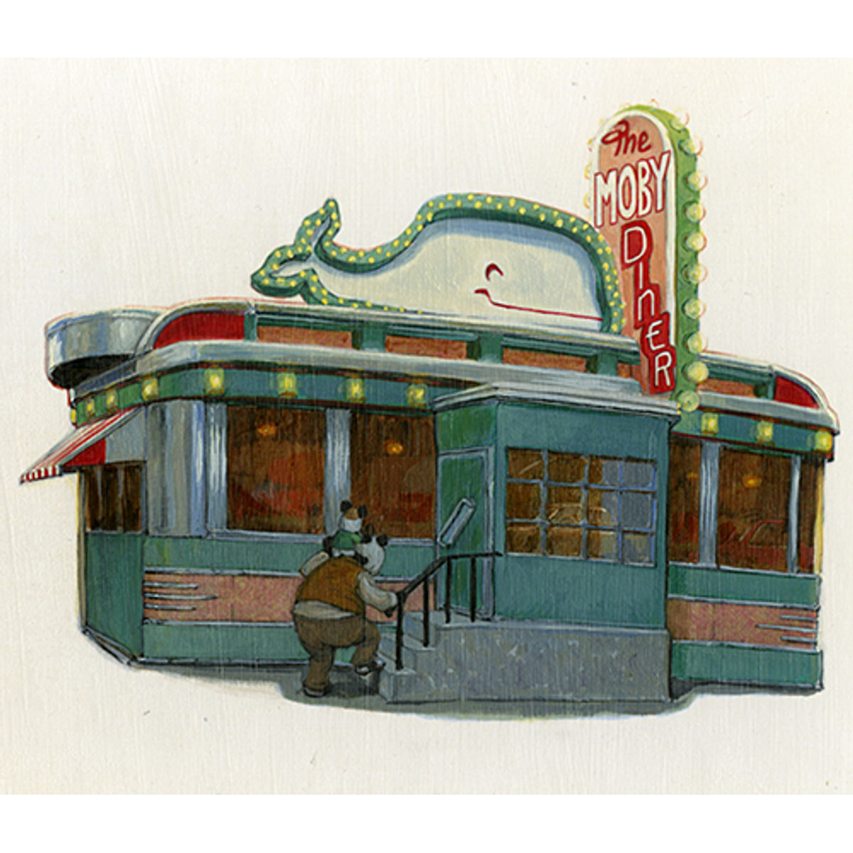 CIRCUS AND DINER (CHU'S DAY PG 11 & 17) UNFRAMED