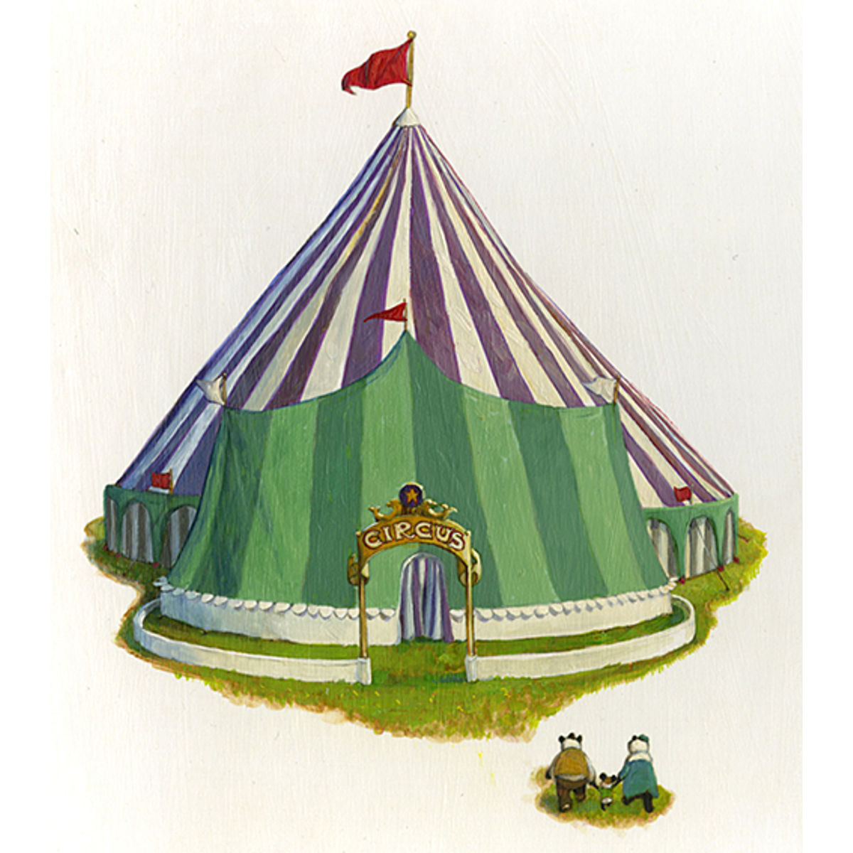 CIRCUS AND DINER (CHU'S DAY PG 11 & 17) UNFRAMED