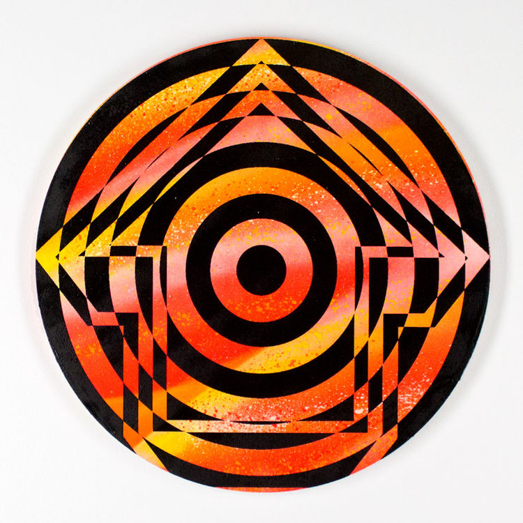 Psychedelic Bullseye 05 by Above
