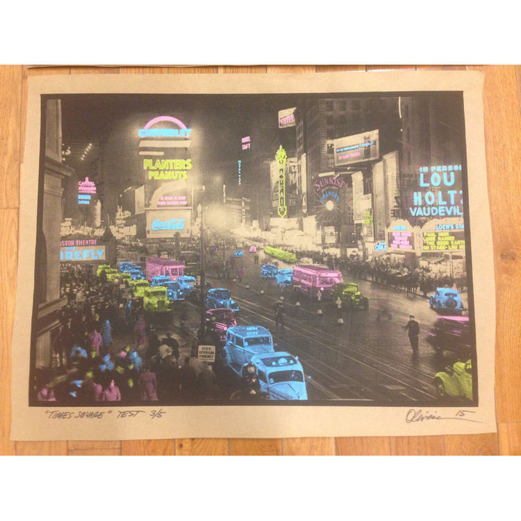 Times Square - Test Prints Glow by Tim Oliveira