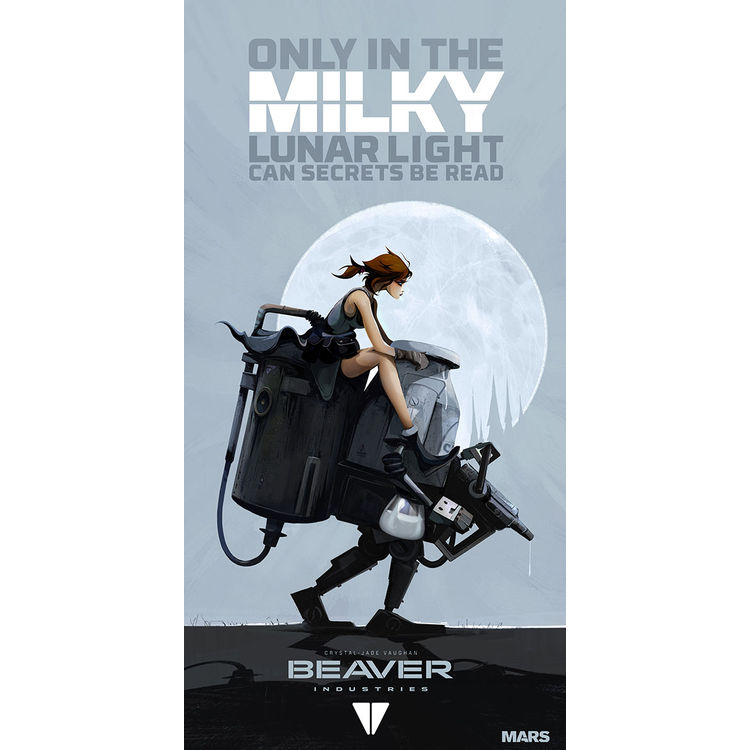 Only in the Milky Lunar Night (2 Sizes) by Crystal-Jade Vaughan