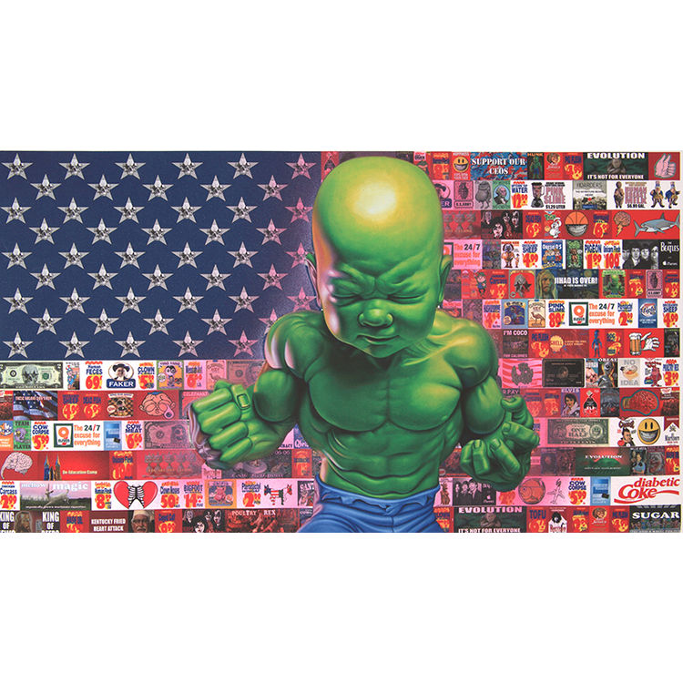 All-American Temper Tot Print by Ron English