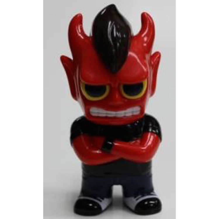 Real head mini size demon HEAD (red molding / black shirt) by Real X Head (Mori Katsura)