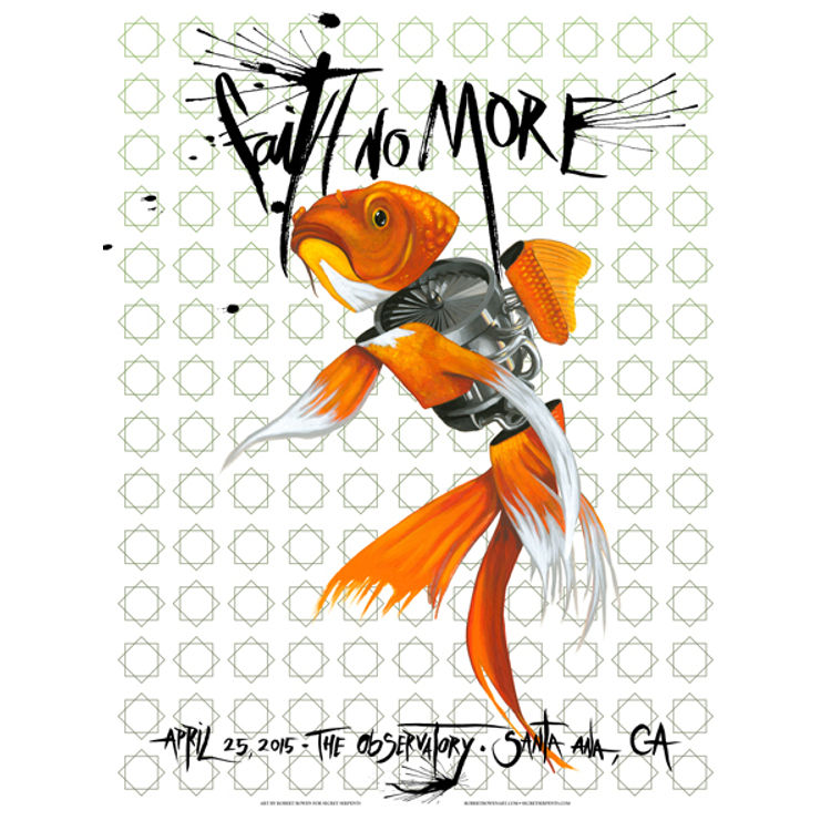 FAITH NO MORE - Santa Ana 2015 ( REGULAR EDITION ) by Robert Bowen