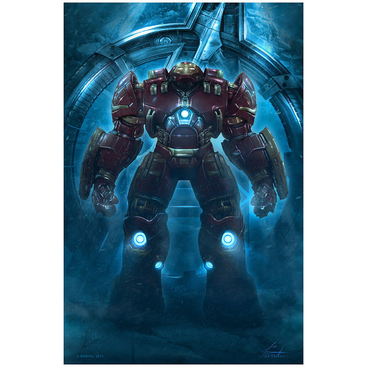 Hulkbuster - Metallic Paper Variant by Casey Callender