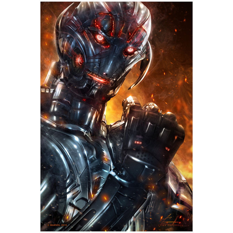 Ultron - Metallic Paper Variant by Casey Callender