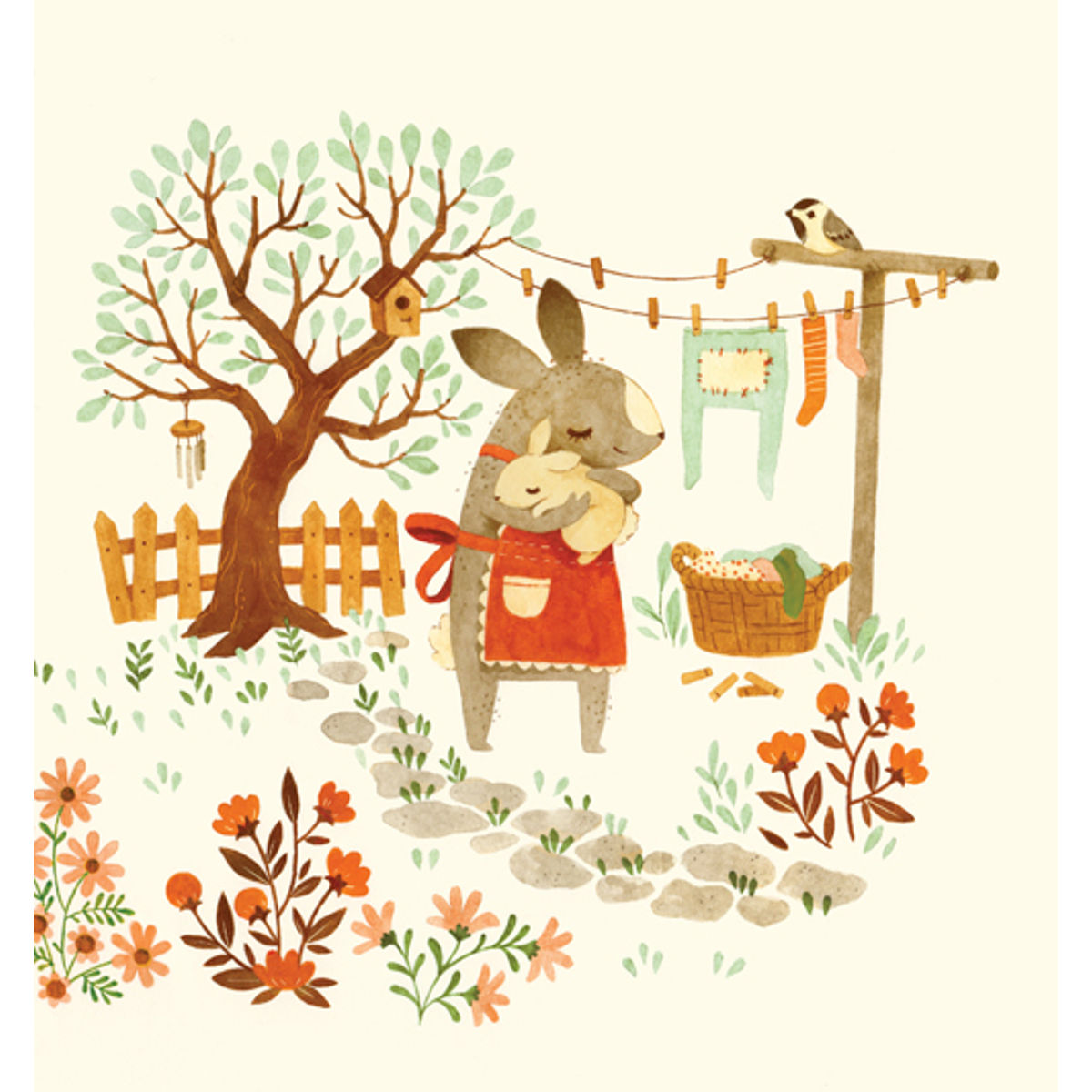 BUNNY ROO - MOM & BABY BUNNY PG 6-7 (COVER COMPONENT)