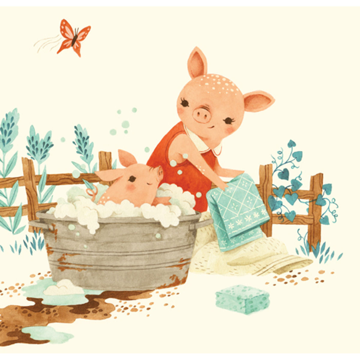 BUNNY ROO - MOM & BABY PIGGY PG 26-27