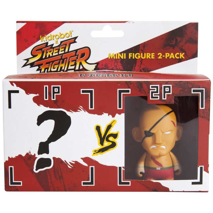 Kidrobot Street Fighter Sagat Mini Figure, 2-Pack by Capcom