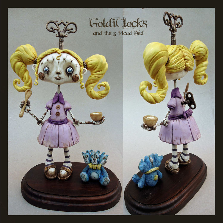 GOLDICLOCKS & THE 3 HEAD TED by Pickled Circus (Matthew Roby)
