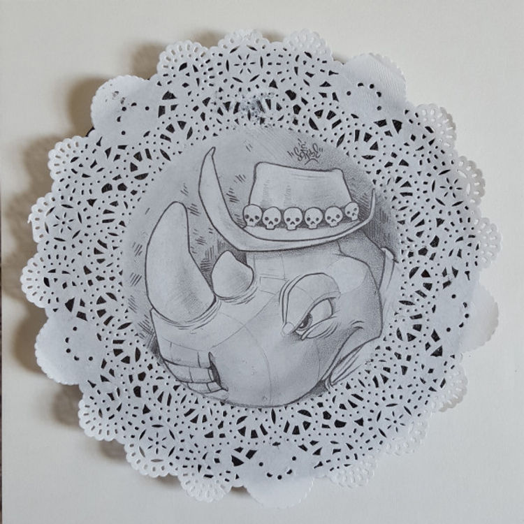 Dirty Doily 1 by Scribe (Donald Ross)