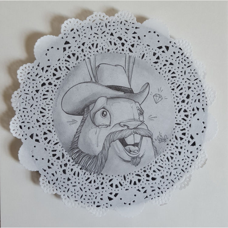 Dirty Doily 3 by Scribe (Donald Ross)