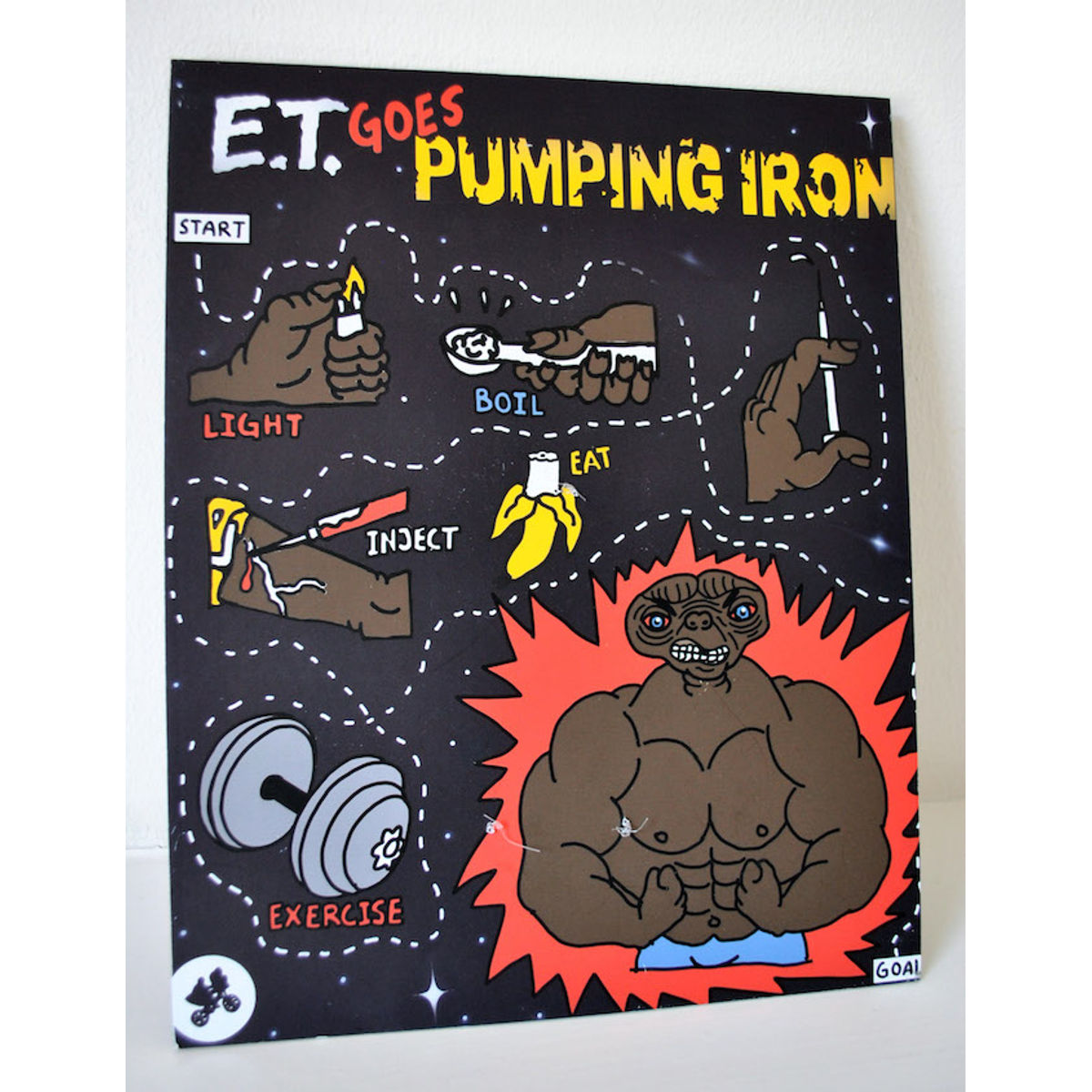 E.T. Goes Pumping Iron