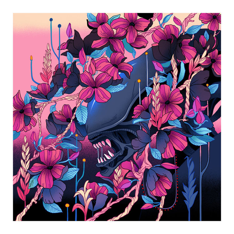 They Mostly Come Out At Night... Mostly - Print by Julia Sonmi Heglund
