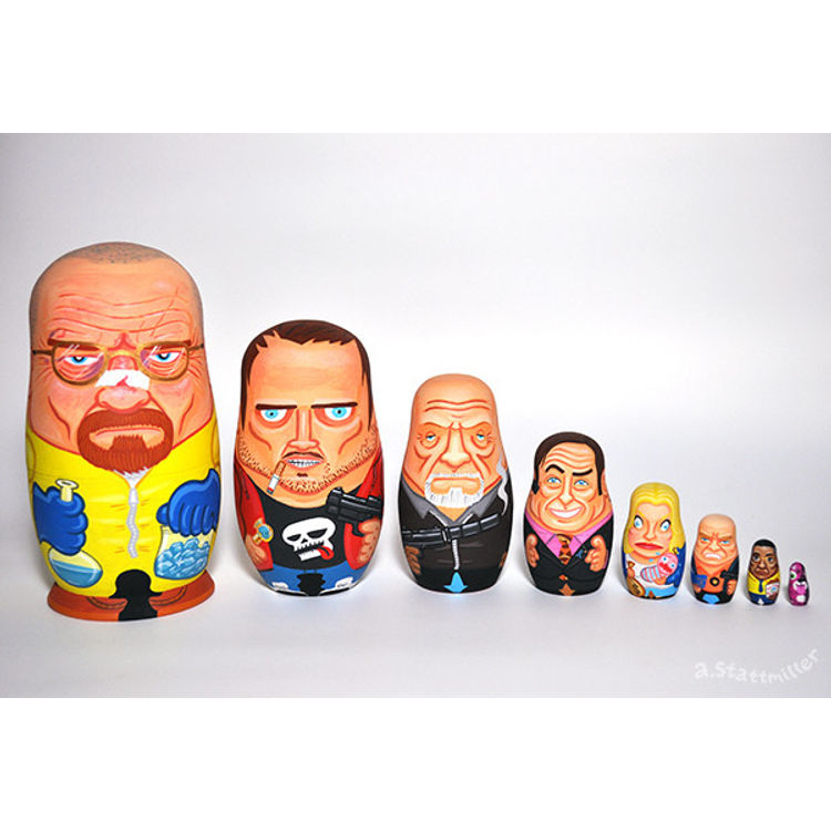 Breaking Bad Nesting Dolls by Andy Stattmiller