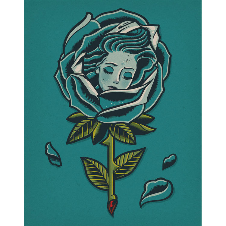 Wrapped in Petals - Print by Dave Quiggle