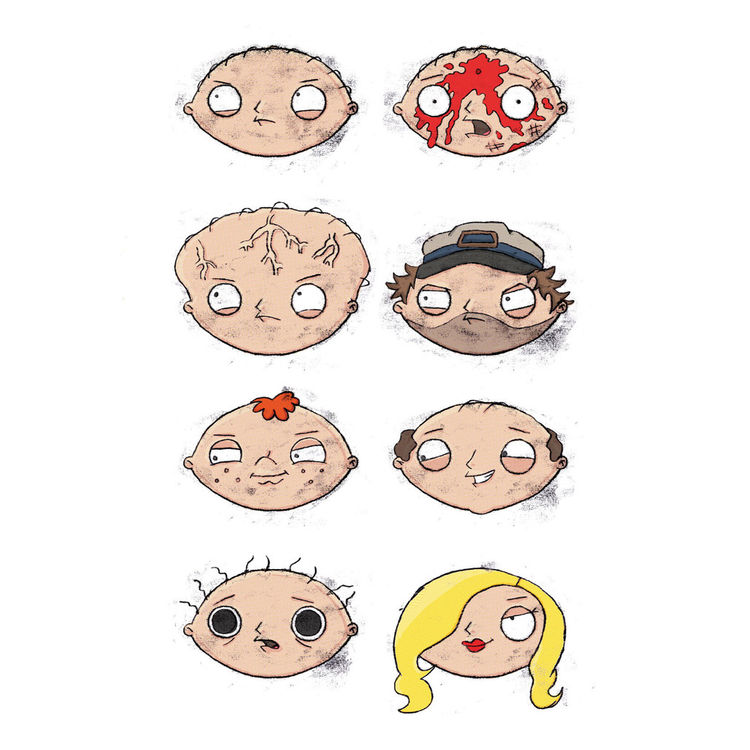 Stewie - Print by Matthew Brazier